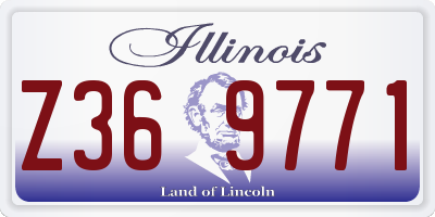 IL license plate Z369771