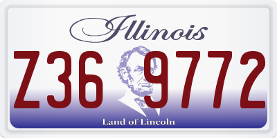 IL license plate Z369772
