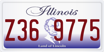 IL license plate Z369775