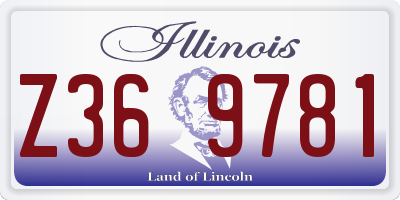IL license plate Z369781