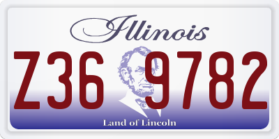 IL license plate Z369782