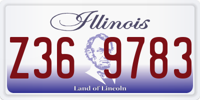 IL license plate Z369783