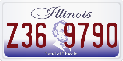 IL license plate Z369790