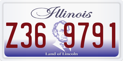 IL license plate Z369791