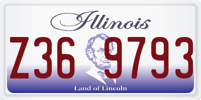IL license plate Z369793