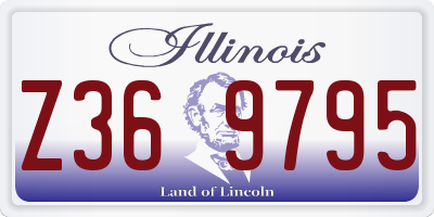 IL license plate Z369795