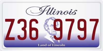 IL license plate Z369797