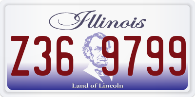 IL license plate Z369799