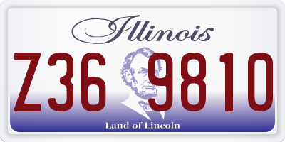 IL license plate Z369810