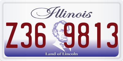 IL license plate Z369813