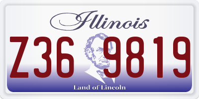IL license plate Z369819