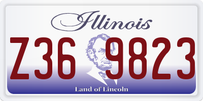 IL license plate Z369823