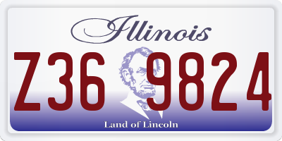 IL license plate Z369824