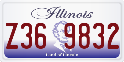 IL license plate Z369832