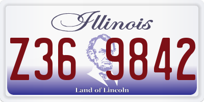 IL license plate Z369842