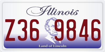 IL license plate Z369846