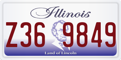 IL license plate Z369849