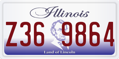 IL license plate Z369864
