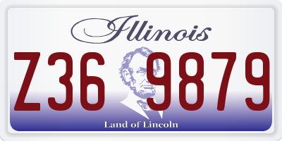 IL license plate Z369879