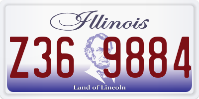 IL license plate Z369884