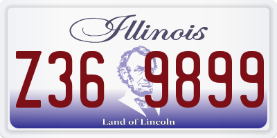 IL license plate Z369899