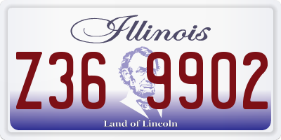 IL license plate Z369902