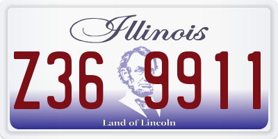 IL license plate Z369911