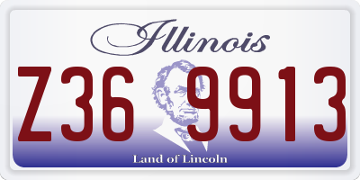 IL license plate Z369913
