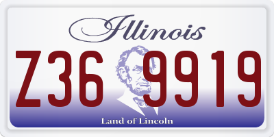 IL license plate Z369919
