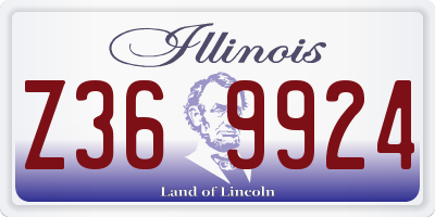 IL license plate Z369924