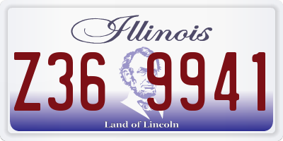 IL license plate Z369941