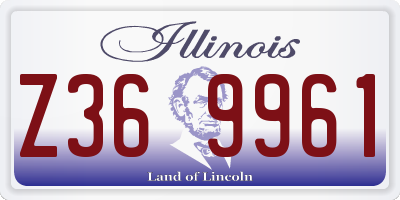 IL license plate Z369961