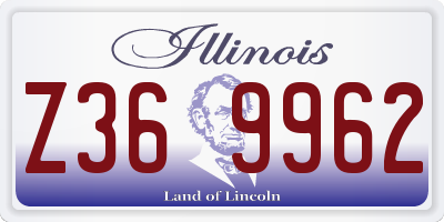 IL license plate Z369962