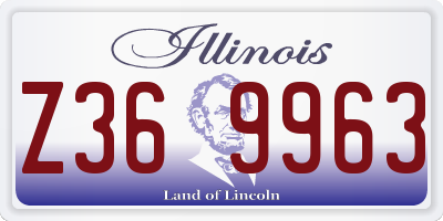 IL license plate Z369963