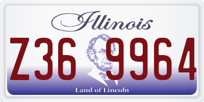 IL license plate Z369964
