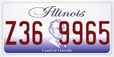 IL license plate Z369965