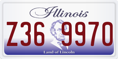 IL license plate Z369970