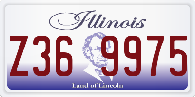 IL license plate Z369975