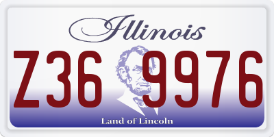 IL license plate Z369976