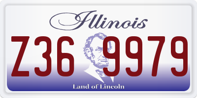IL license plate Z369979