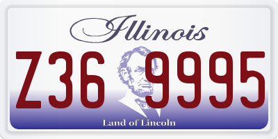 IL license plate Z369995