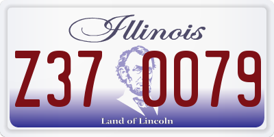 IL license plate Z370079
