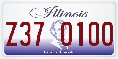 IL license plate Z370100