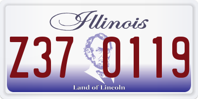 IL license plate Z370119