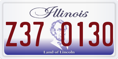 IL license plate Z370130
