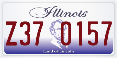 IL license plate Z370157