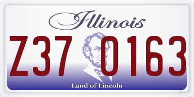 IL license plate Z370163