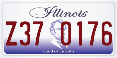 IL license plate Z370176