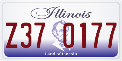 IL license plate Z370177