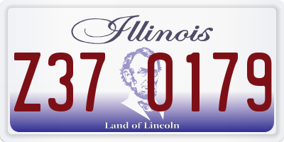 IL license plate Z370179